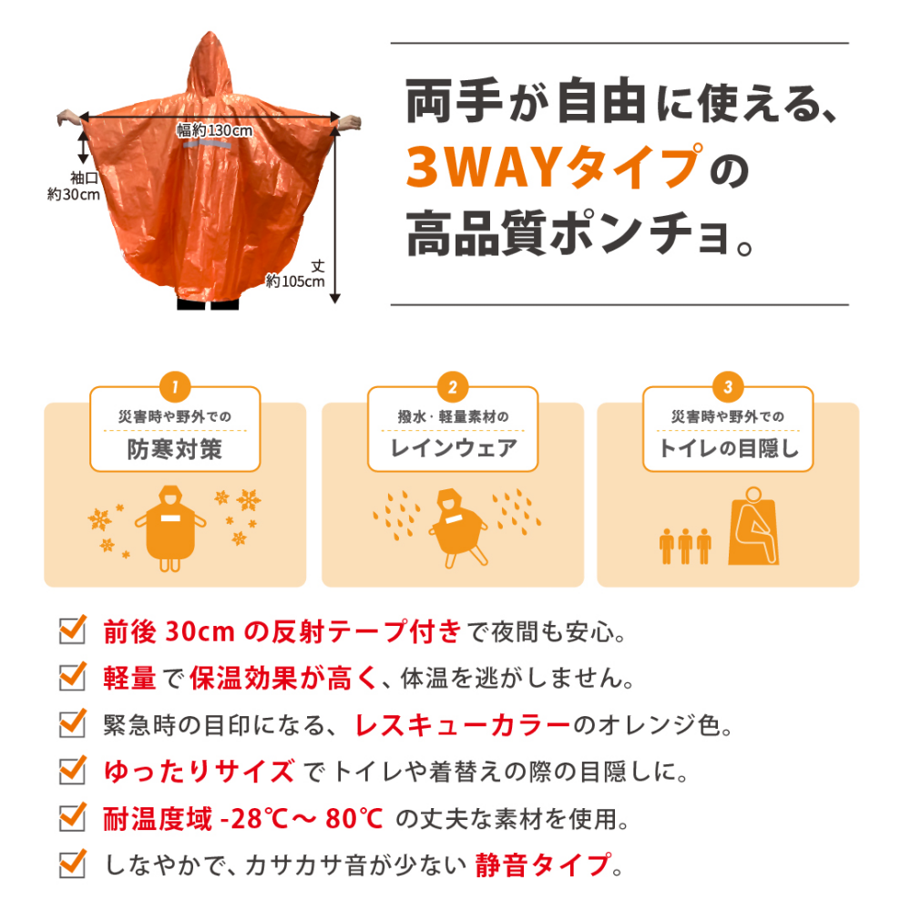 備蓄deポンチョ　200人分