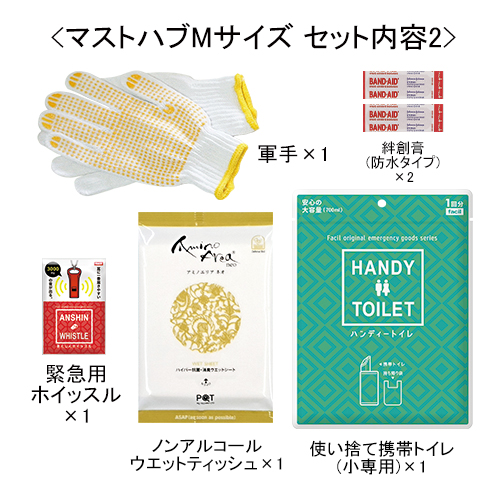 防災ポーチ〔マストハブ〕Mサイズ