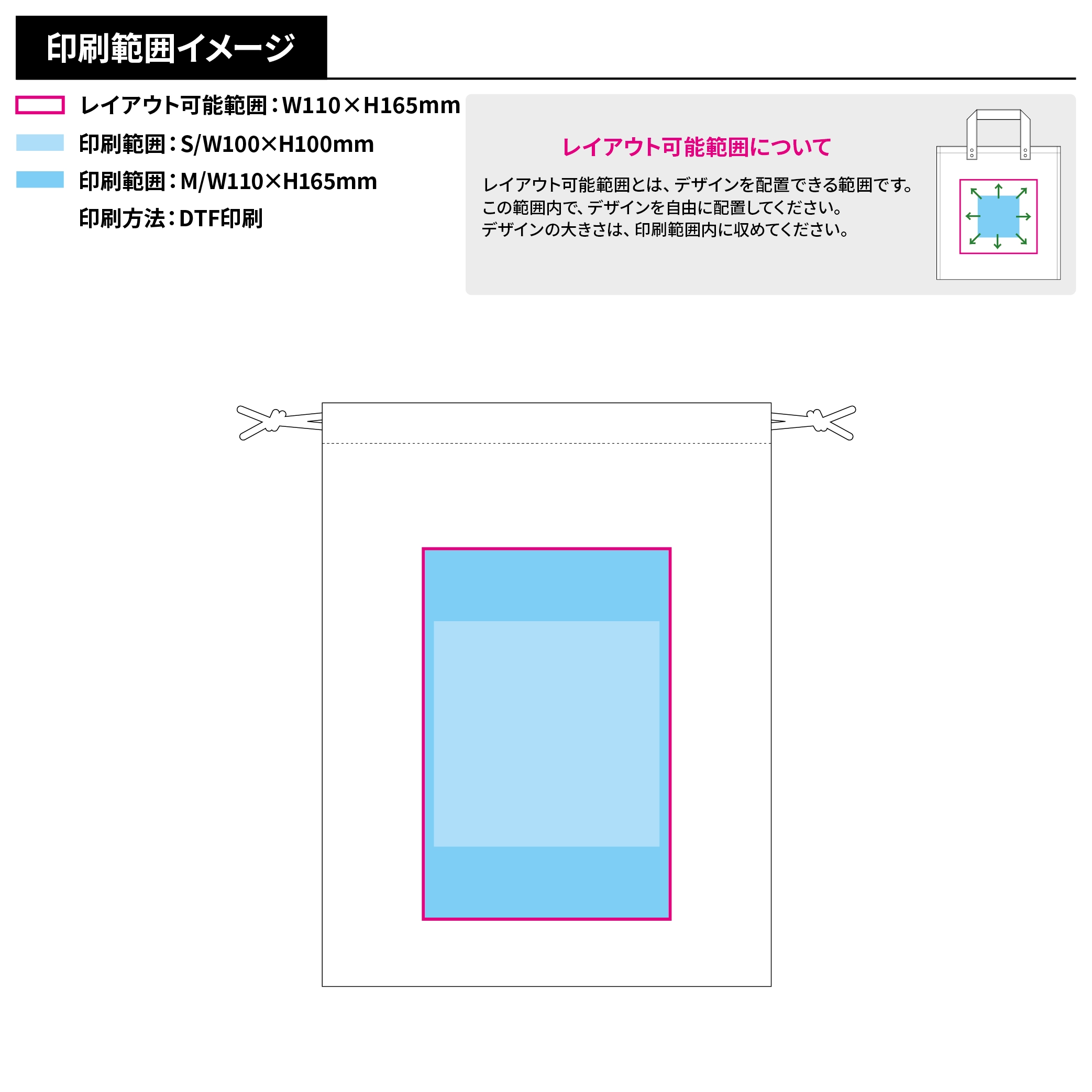 シャンブリック巾着(M)