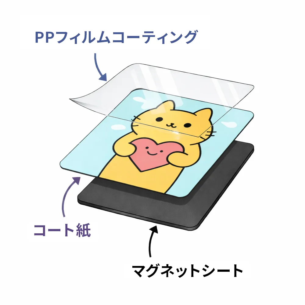 マグネットシート 90×55mm(短納期)