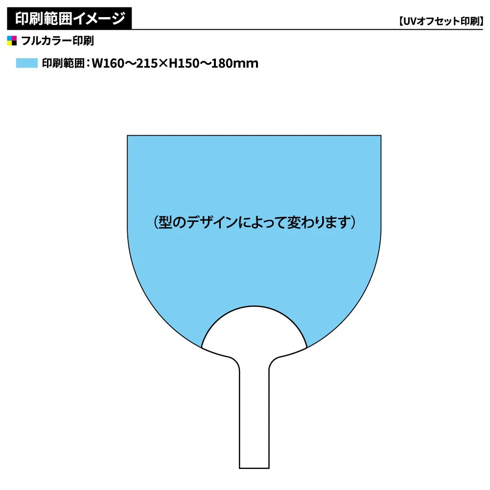 紙うちわ オリジナル型