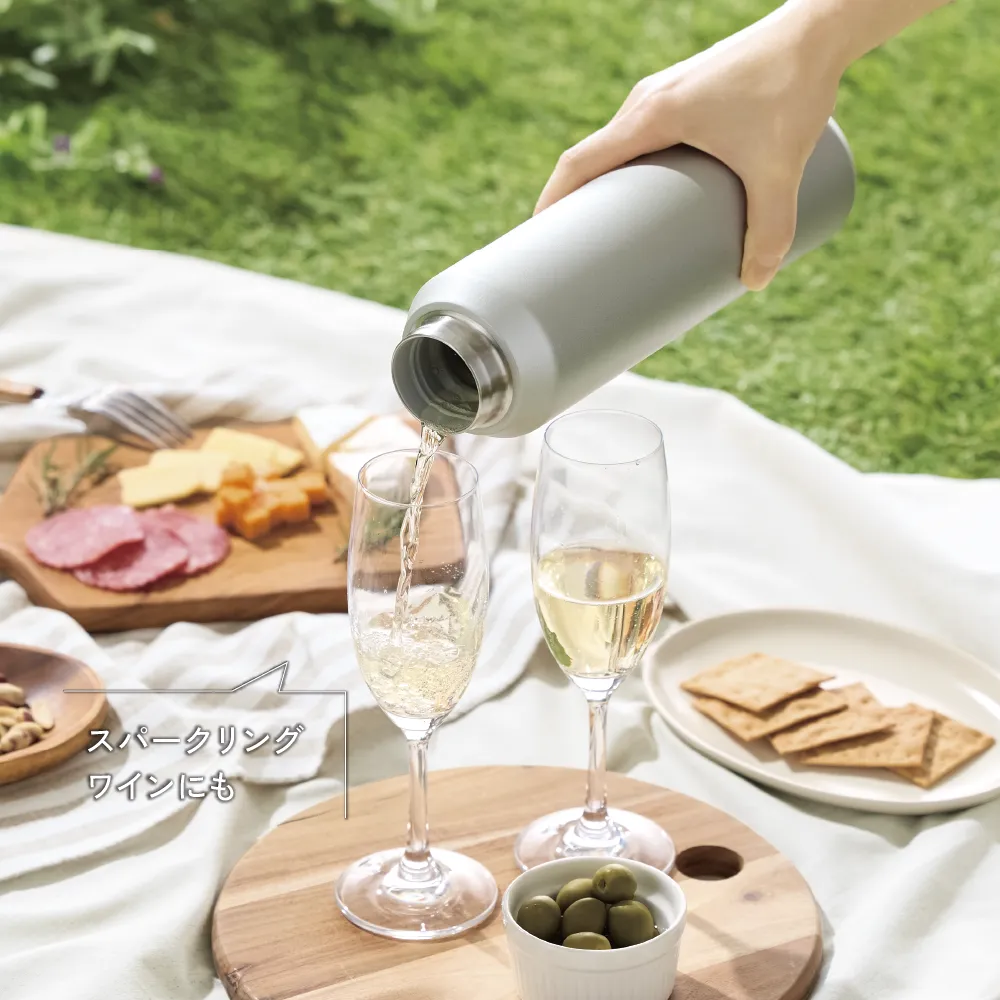 真空セラミック炭酸ボトル800ml