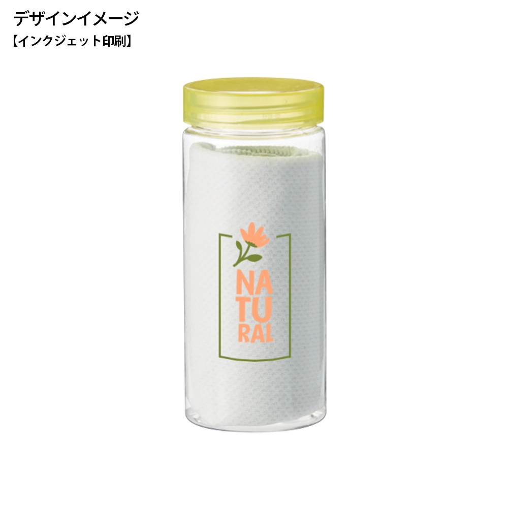 ひんやりクール ボトル入タオル