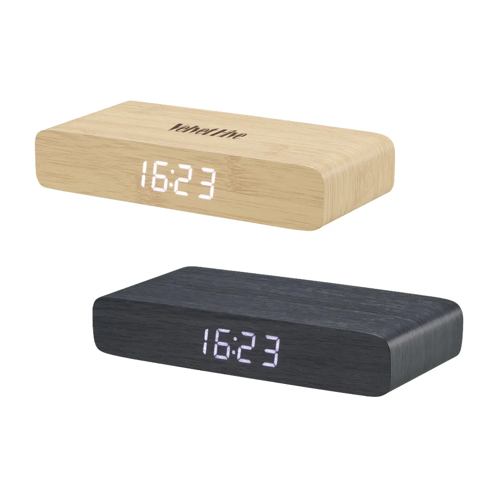 ウッドワイヤレスチャージャークロック(10W)