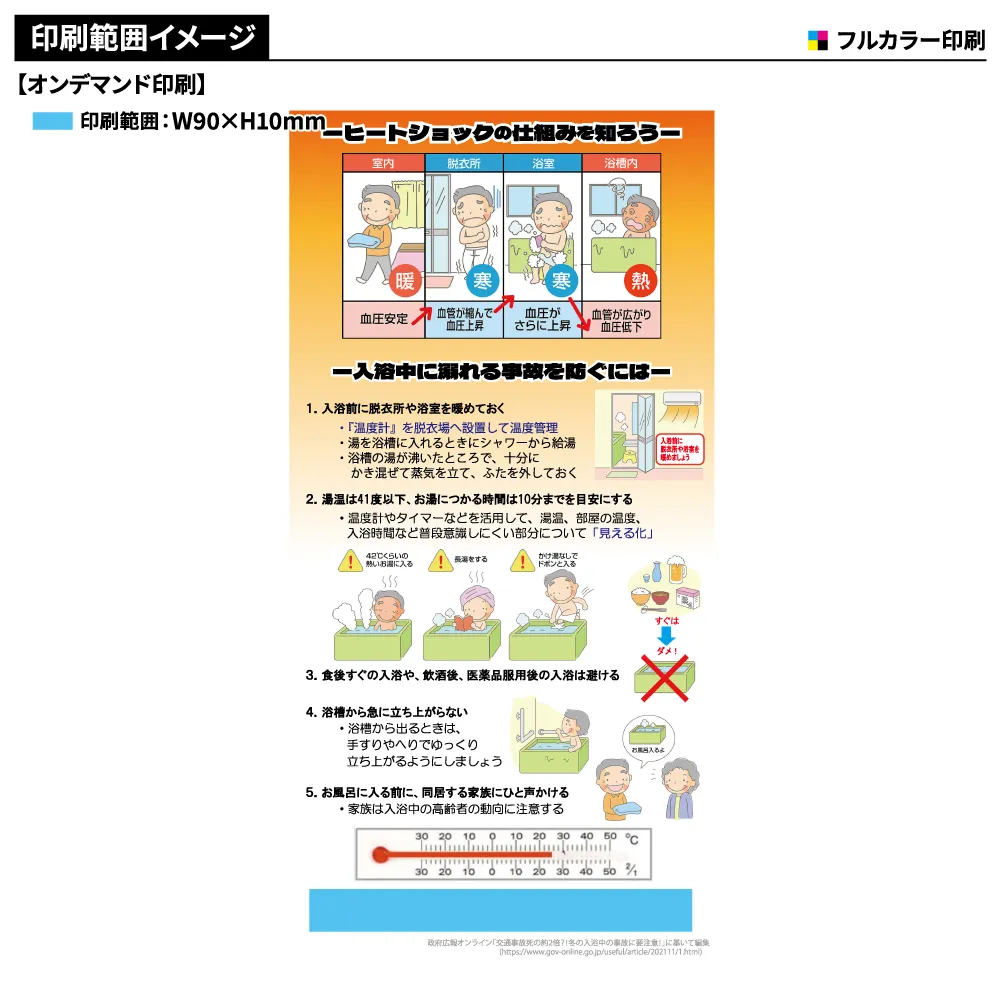 環境対策温度計(ヒートショック用)
