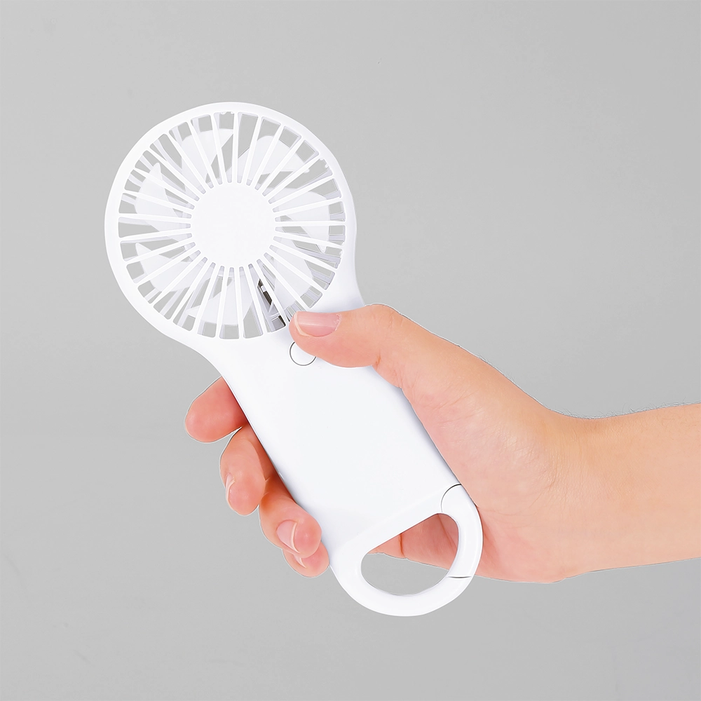 カラビナ付きフラットポータブルファン(既製品)