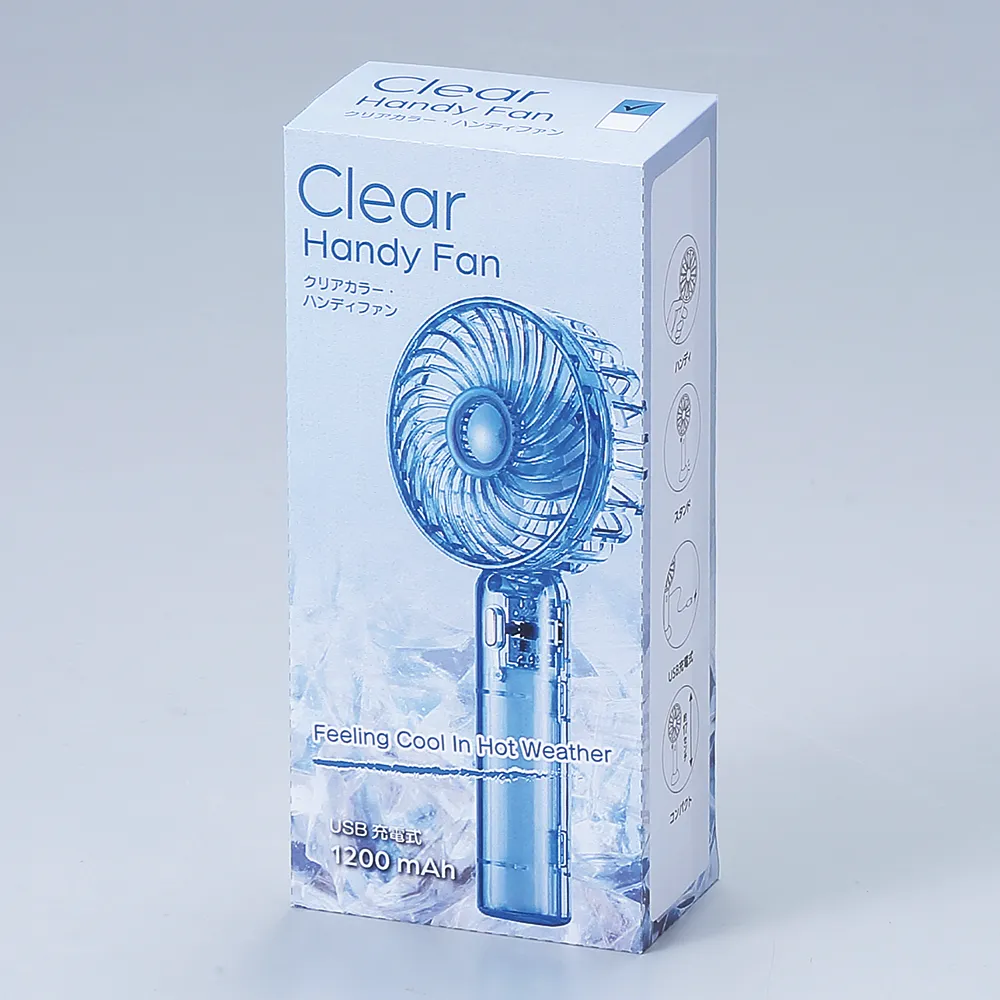 クリアハンディファン(ストラップ付き)(既製品)