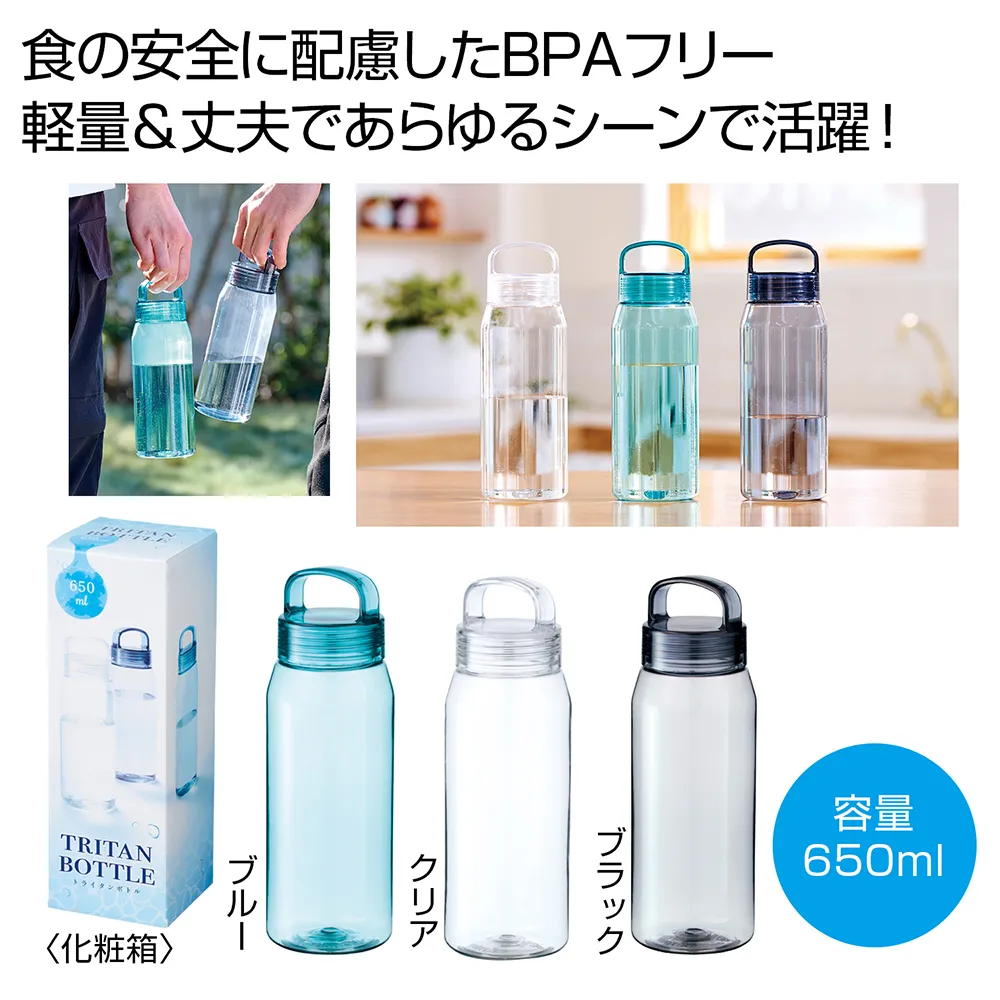 トライタン　クリアボトル650ml