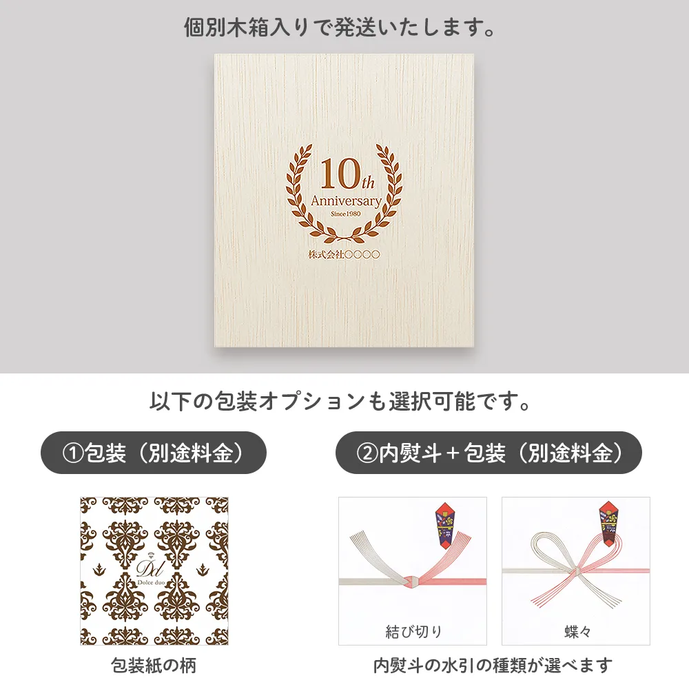 木箱入りミニバウム＆コーヒーセット