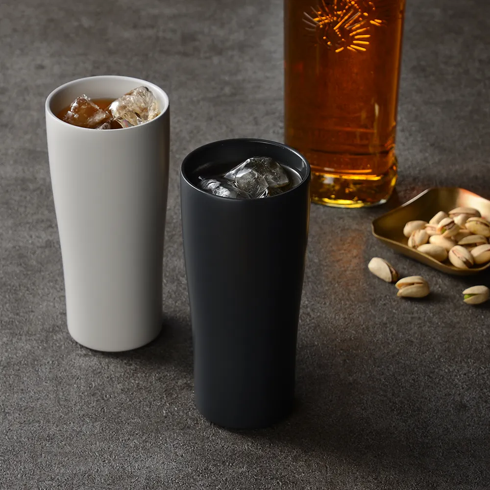 真空二重セラミックコートタンブラー450ml