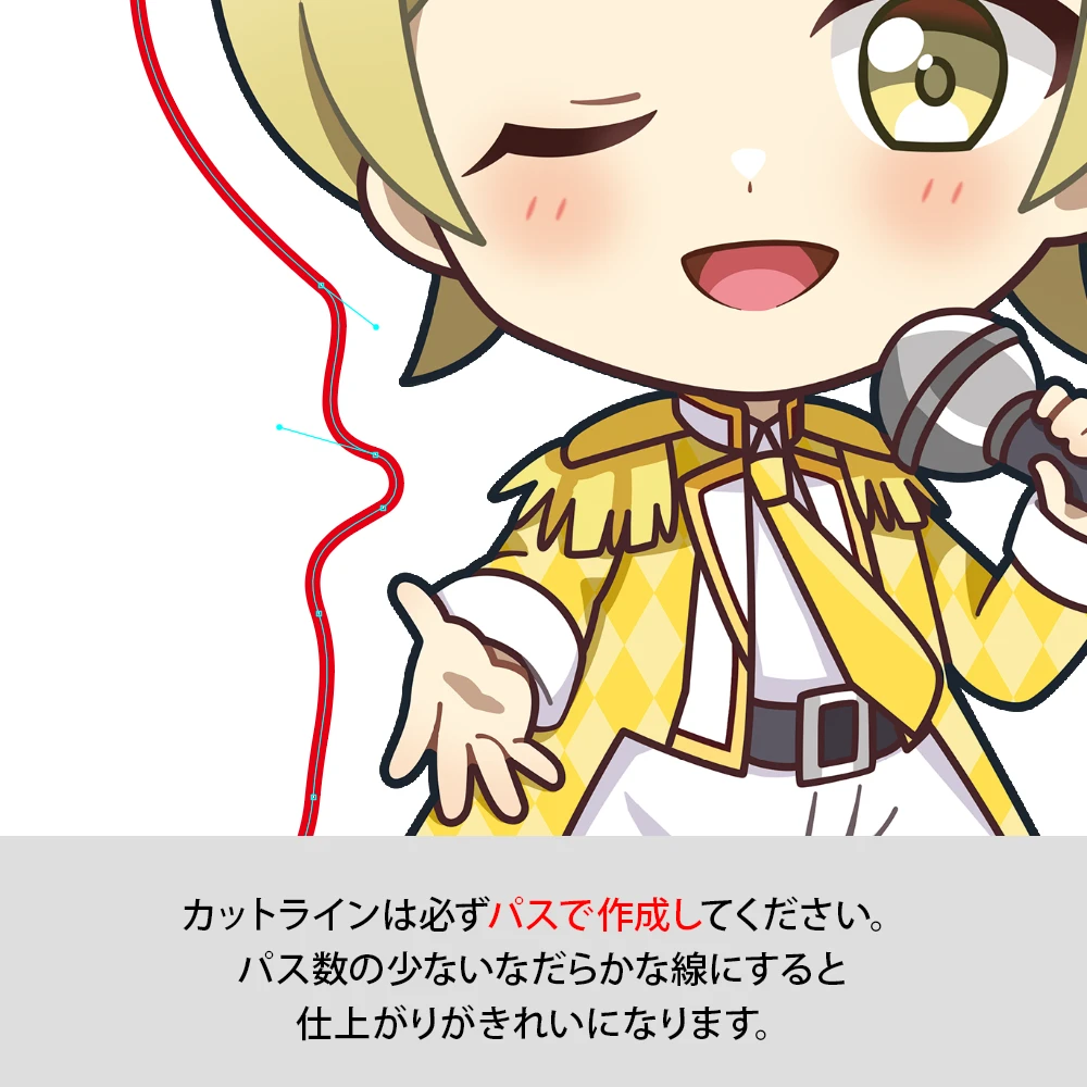 うちわアクリルクリップ