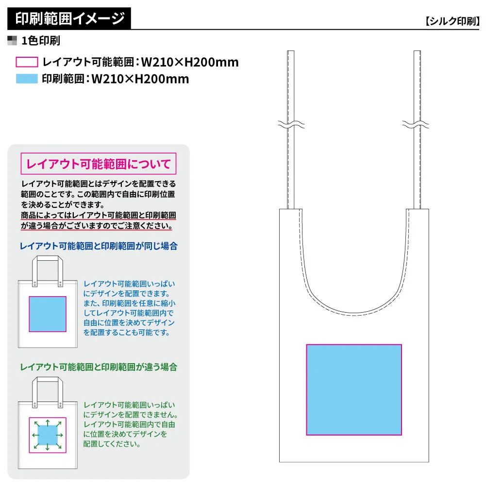 シャンブリック紐付マルシェバッグ