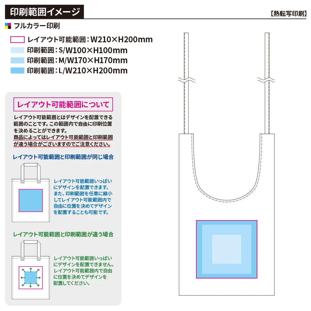 シャンブリック紐付マルシェバッグ