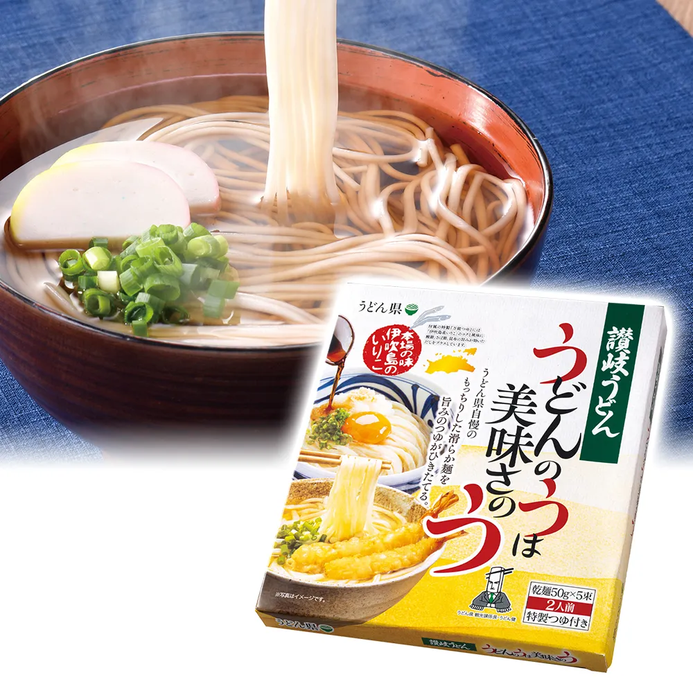 うどん県　讃岐うどん5束つゆ付