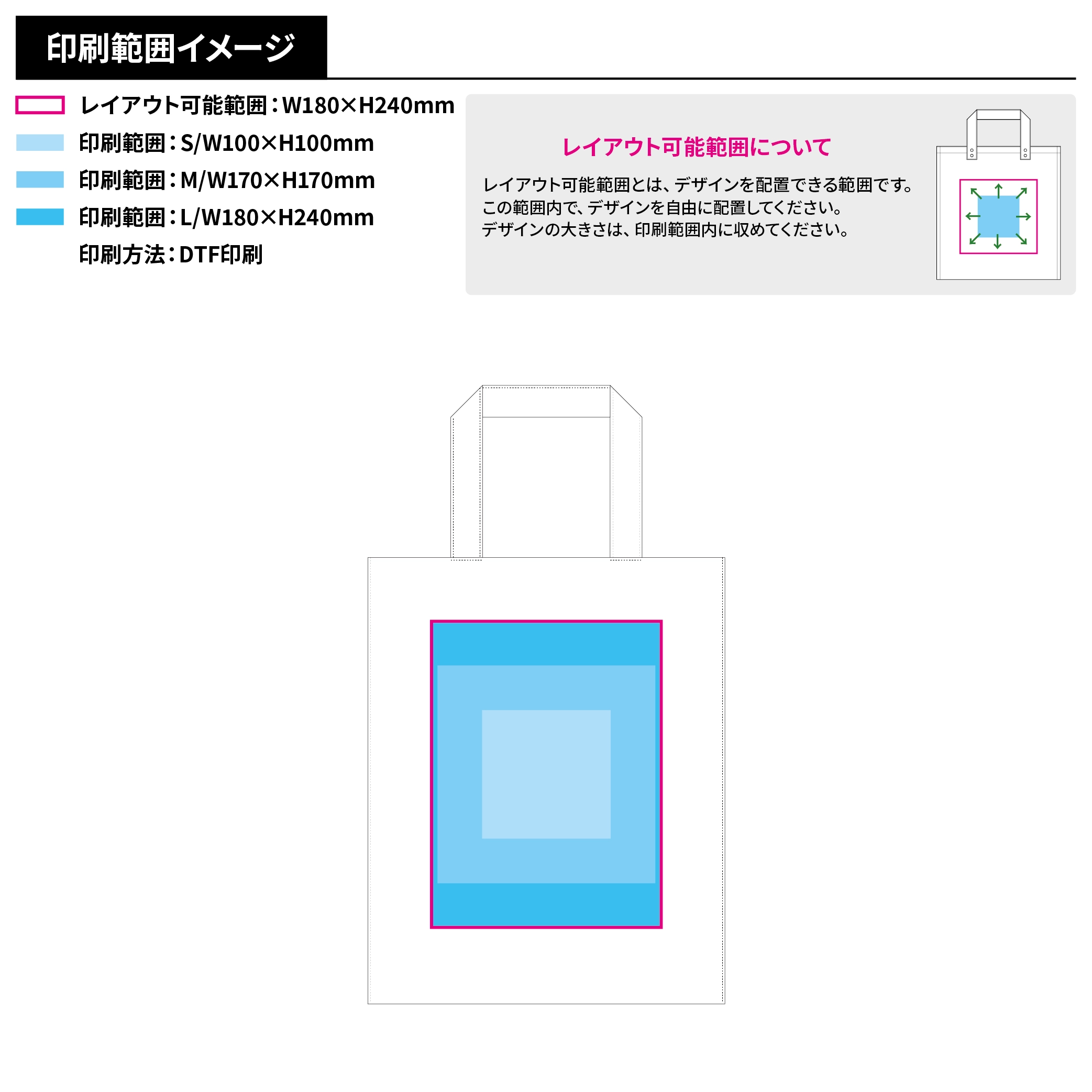 厚手コットンA4スクエアトート　ブラック