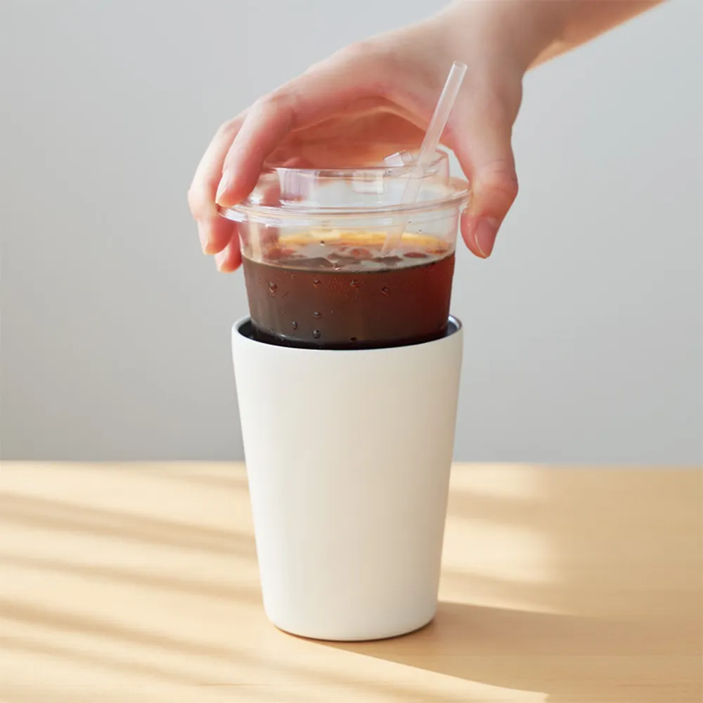 真空二重ステンレス ハンドル付カフェタンブラー350ml
