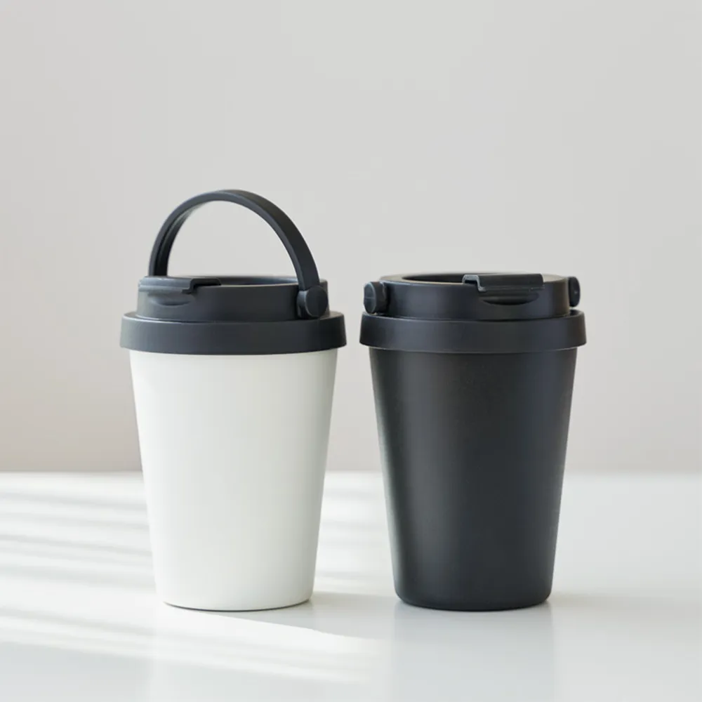 真空二重ステンレス ハンドル付カフェタンブラー350ml