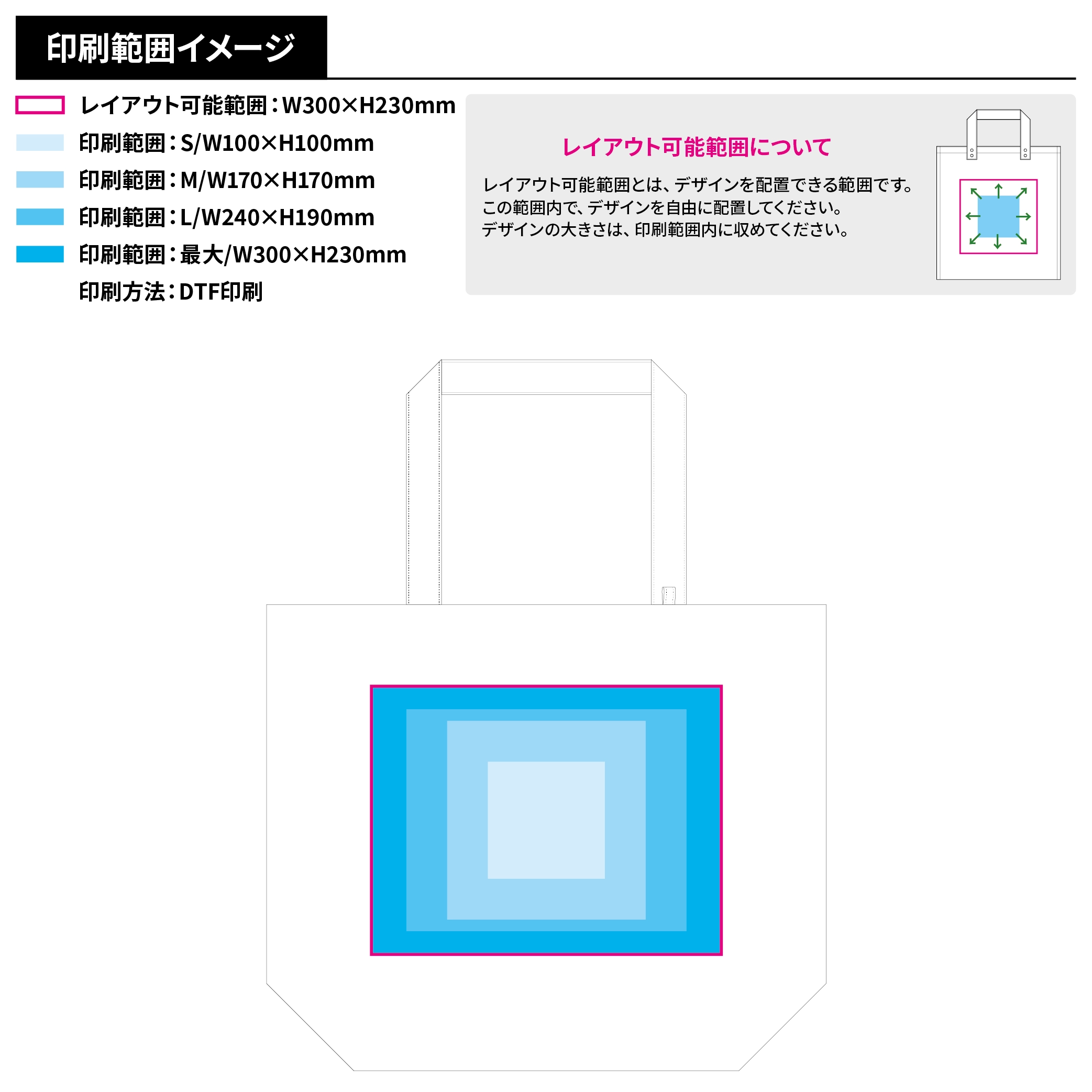 キャンバストート(L) インナーポケット付 カラー