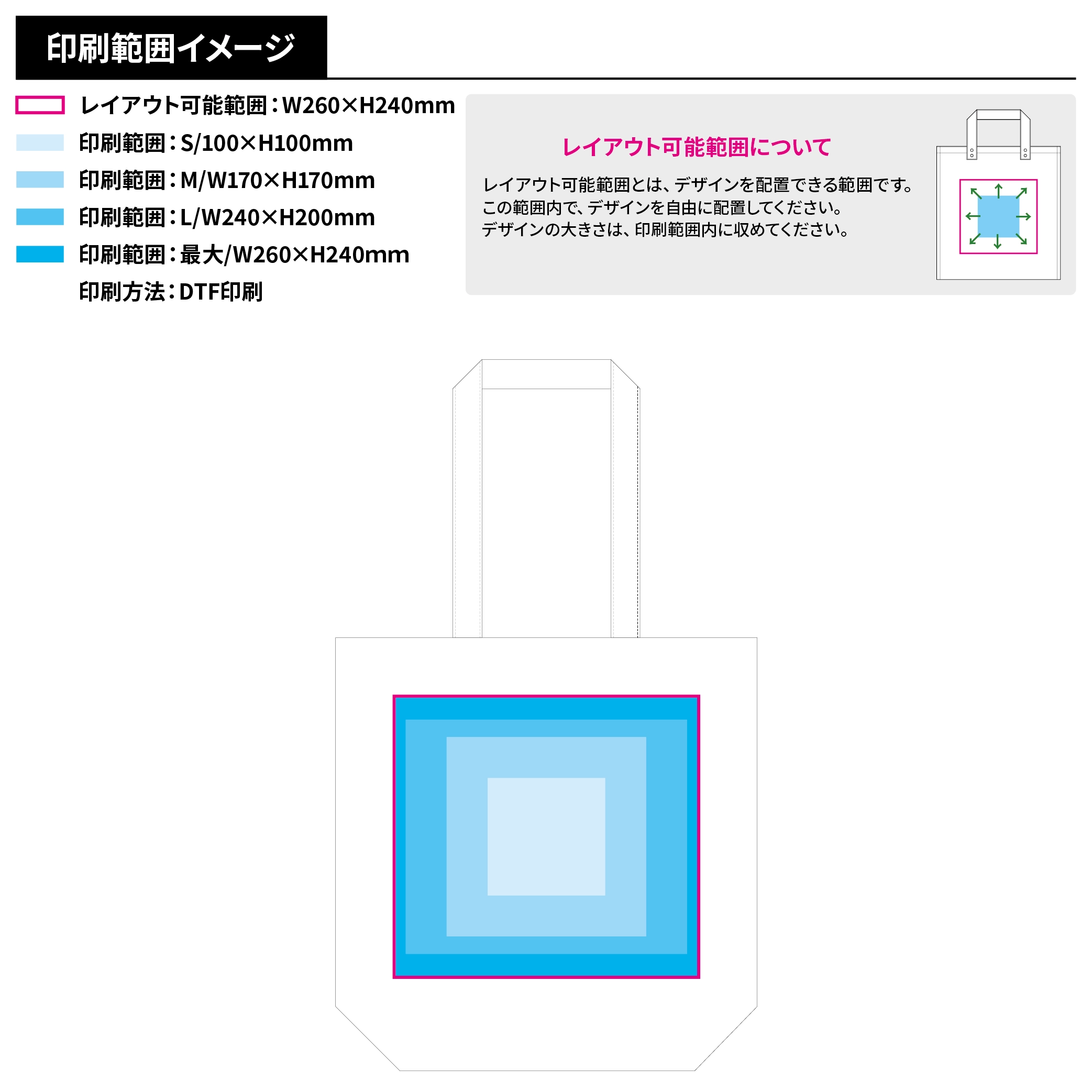 厚手コットンベーシックトート ブラック(M)