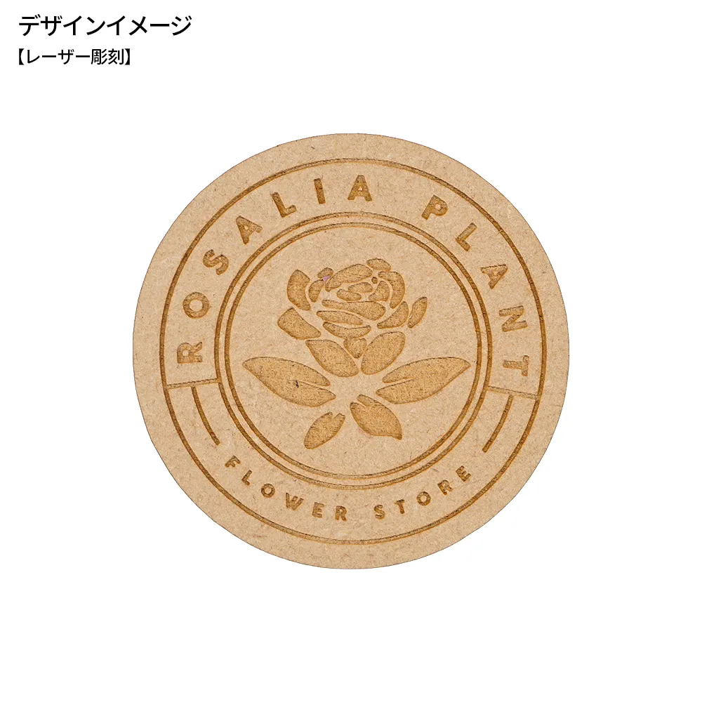 木製マグネット　直径50mm(短納期)