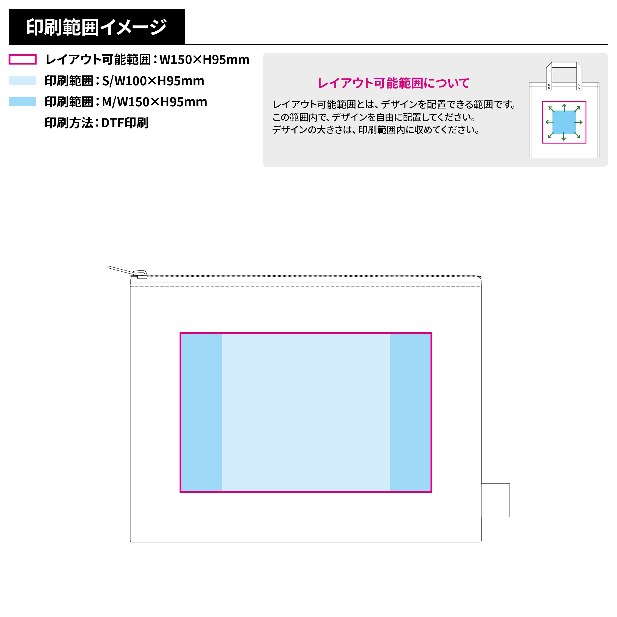 オーガニックコットンキャンバスフラットポーチ(M)ナチュラル