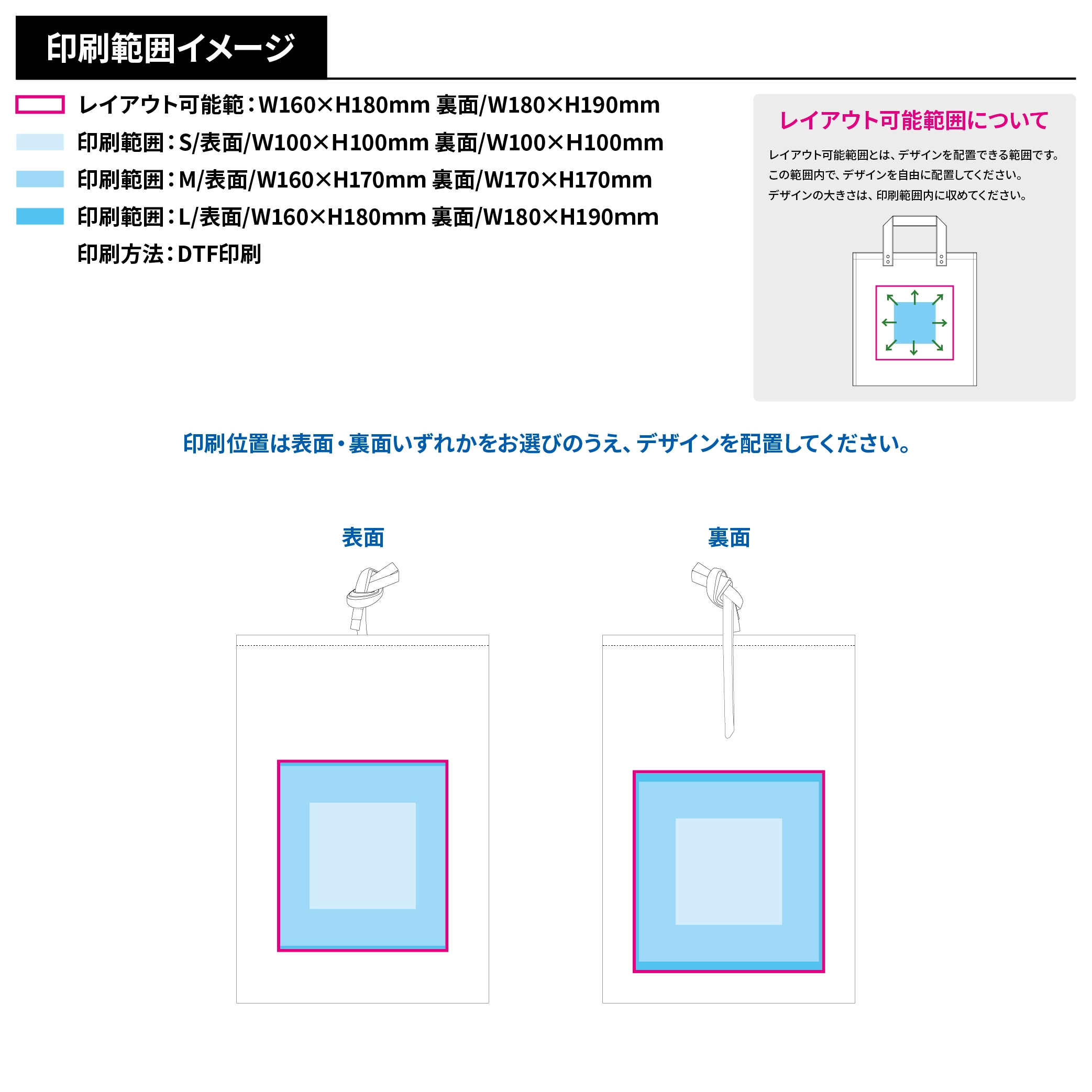 厚手コットンラッピング巾着(M)カラー