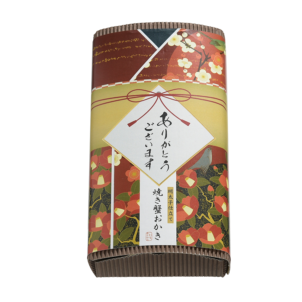 「感謝を込めて」明太子仕立て　焼き蟹おかき40g