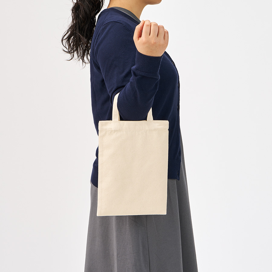 ライトキャンバスフラットバッグ(S)ナチュラル
