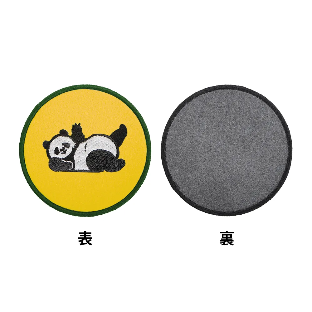 オリジナル刺繍コースター(丸型)(オーバーロック仕上げ)