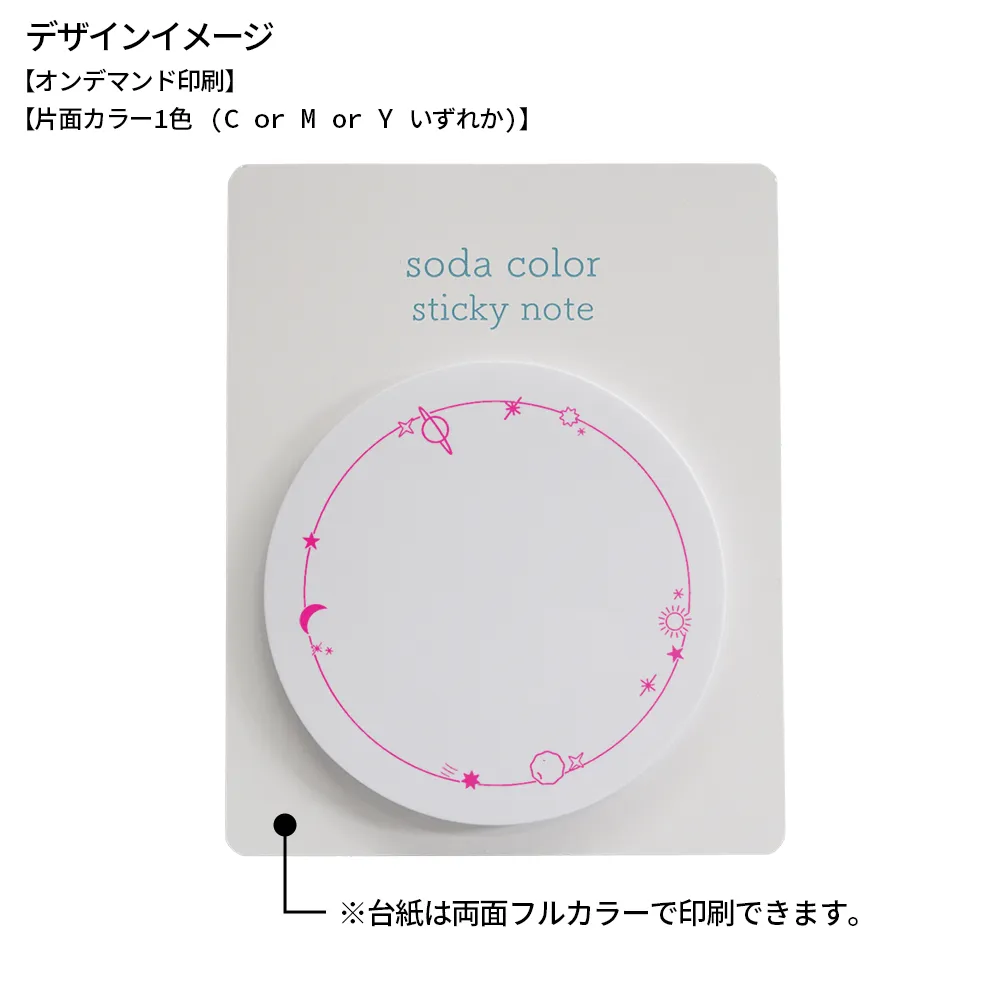 小ロット台紙付き型抜きふせんA