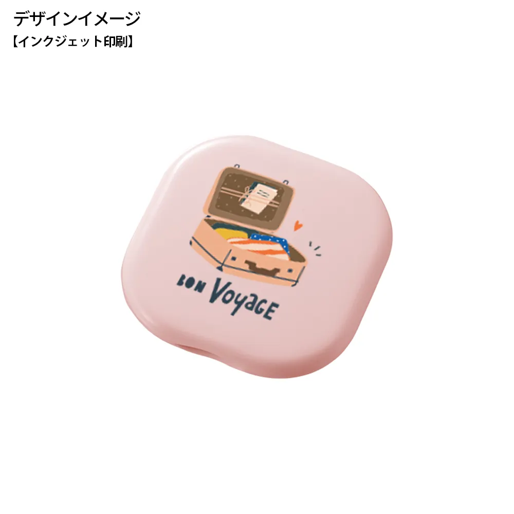 コーム付コンパクトミラー　スクエア