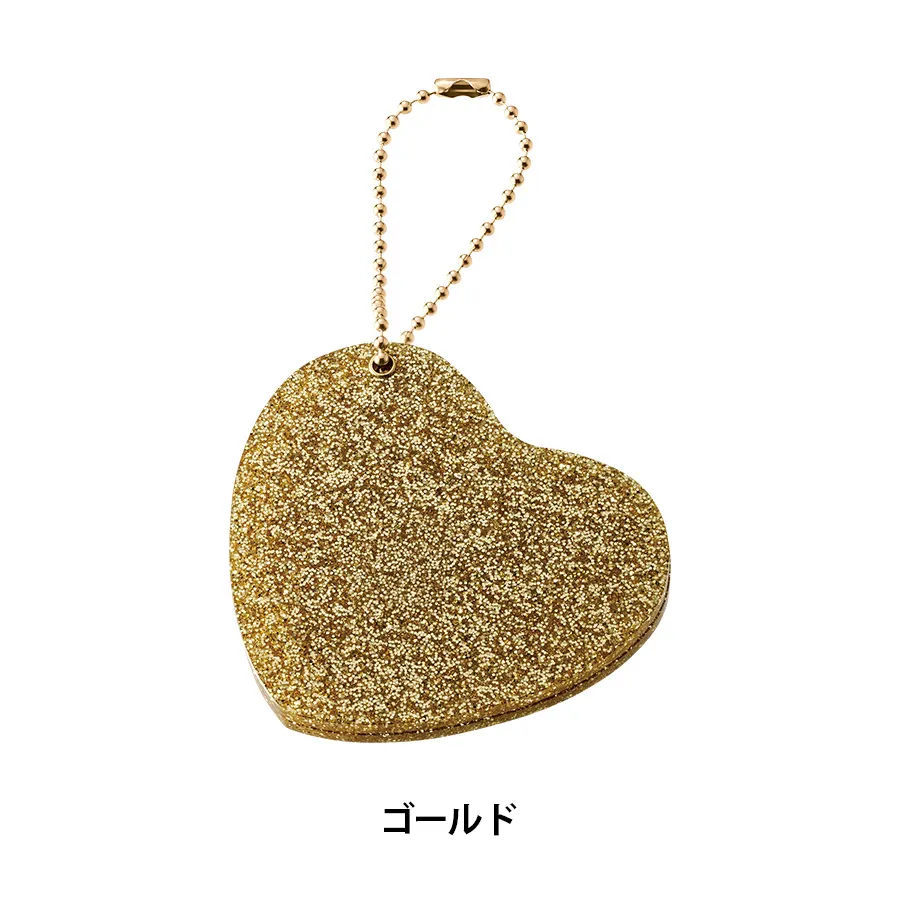 グリッタースライドミラー　ハート