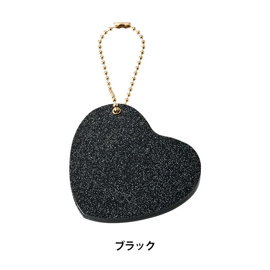 グリッタースライドミラー　ハート