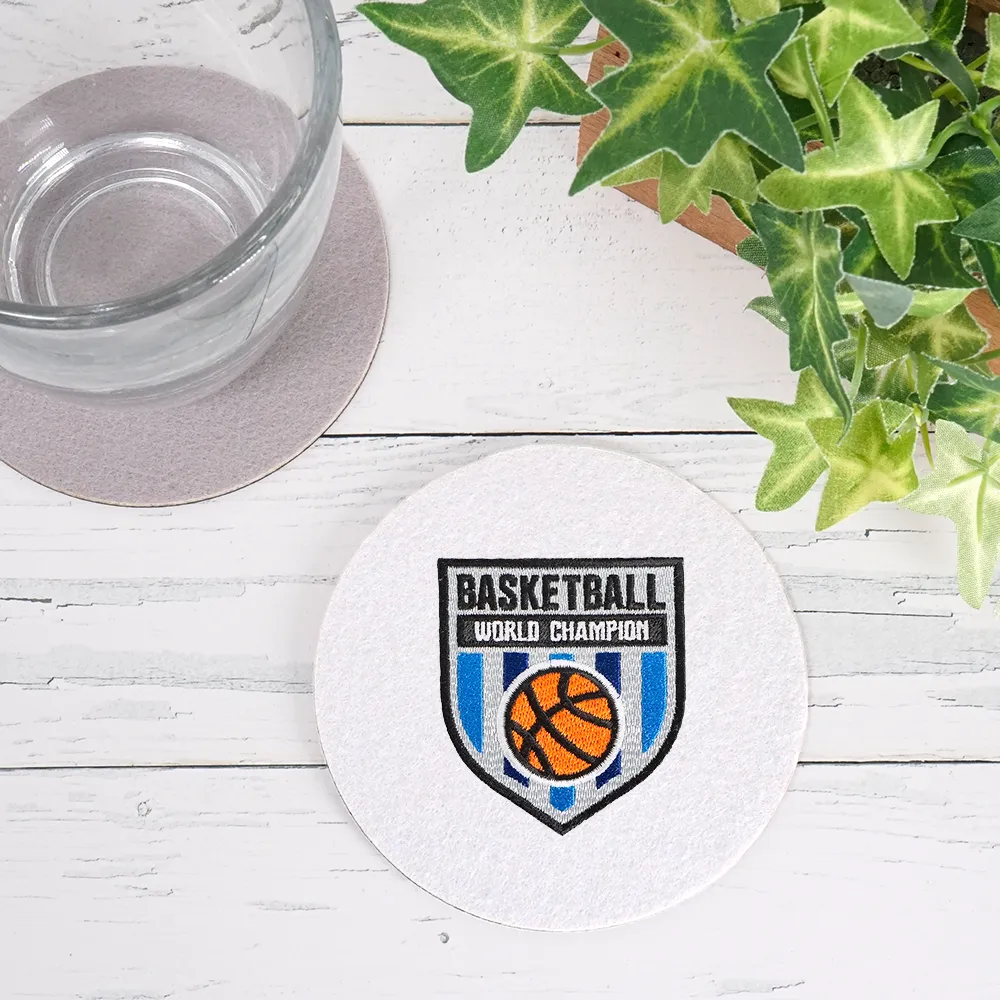 オリジナル刺繍コースター(丸型)