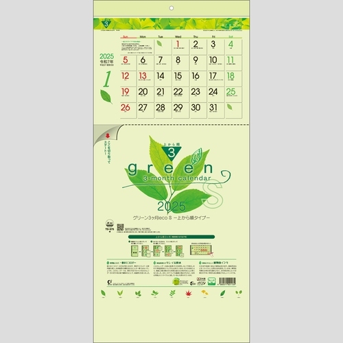 グリーン3ヶ月eco S-上から順タイプ-TD975