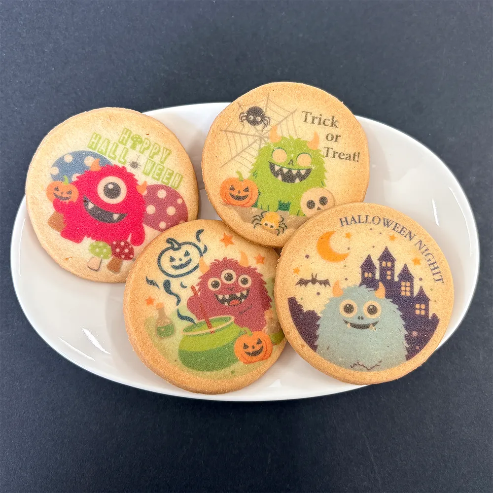 ハロウィンプリントクッキー ご陽気モンスター
