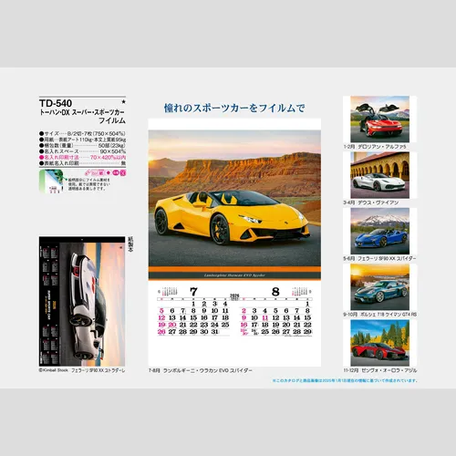 トーハン・DX(フィルム) 　スーパー・スポーツカー　TD540