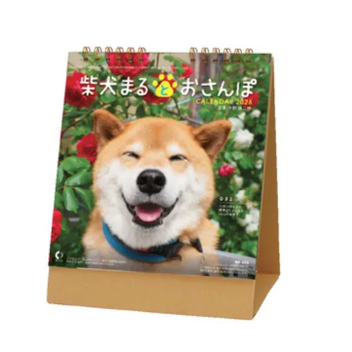 卓上カレンダー　柴犬まるとおさんぽ NK529