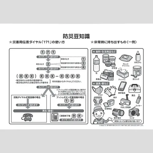 卓上カレンダー　みんなで防災 NK566