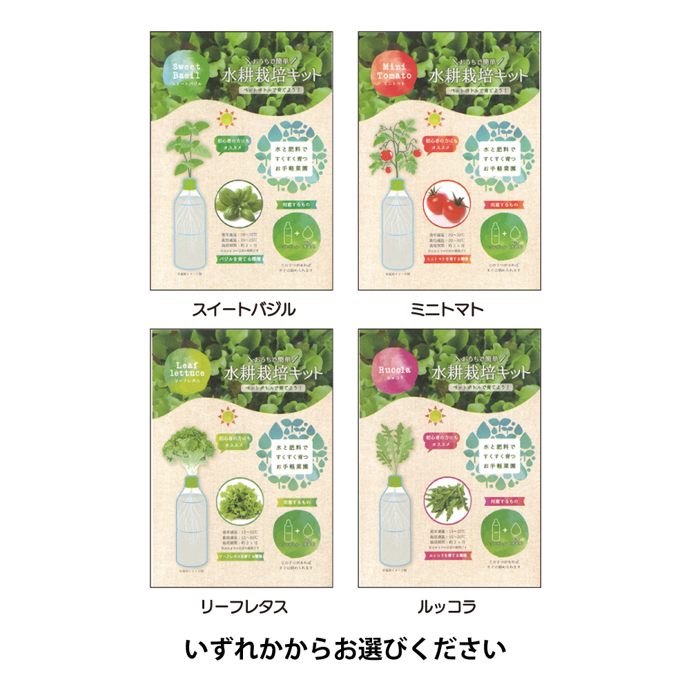 ペットボトル水耕栽培キット