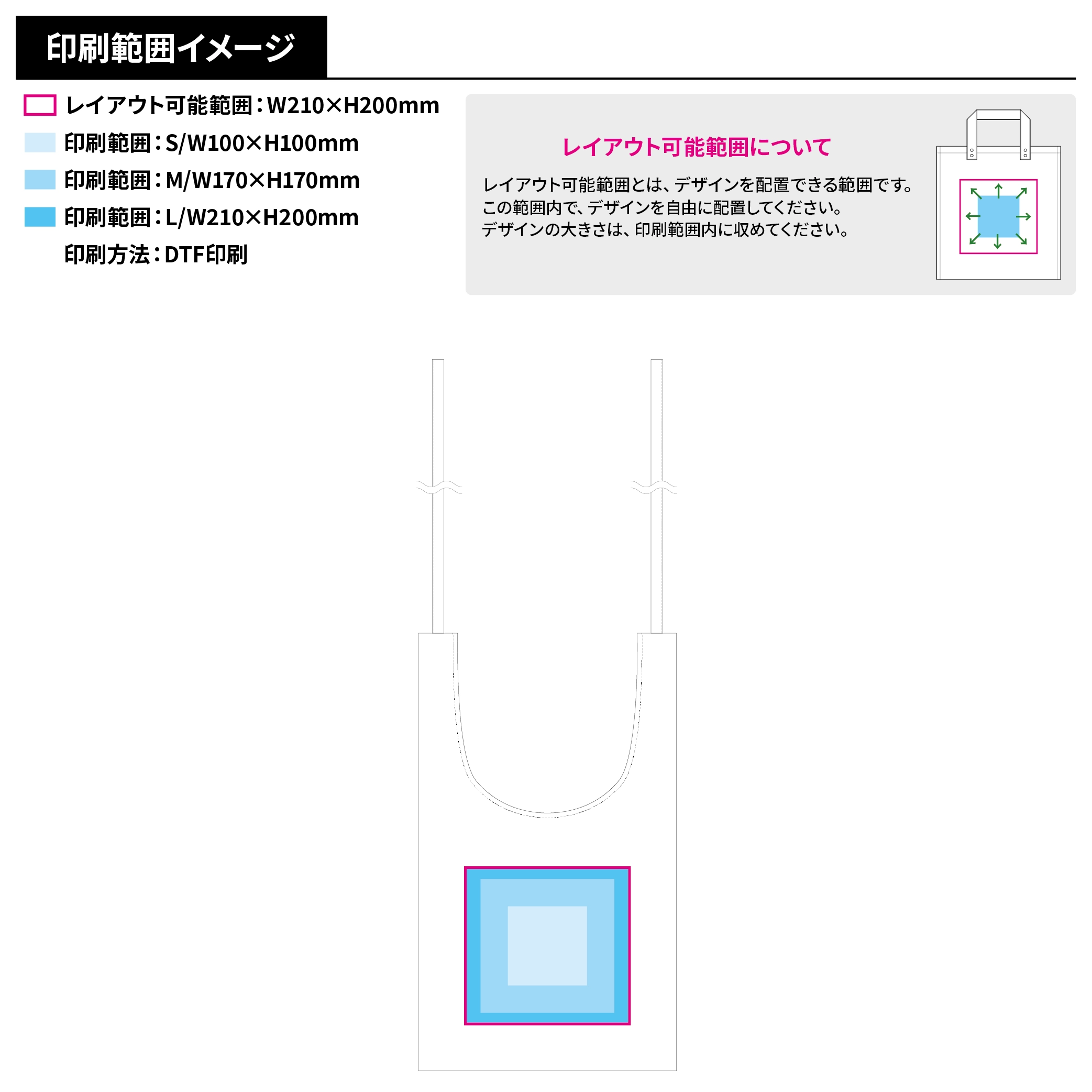 シャンブリック紐付マルシェバッグ
