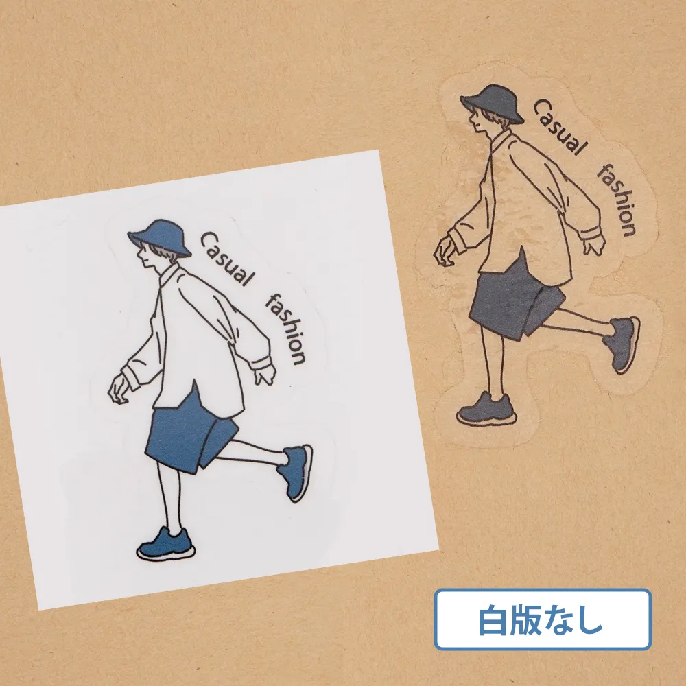 オリジナルクリアステッカー(白版なし)