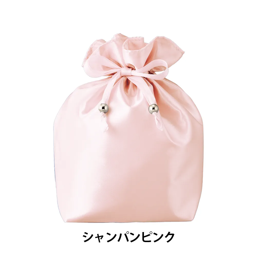 サテンキューブ巾着