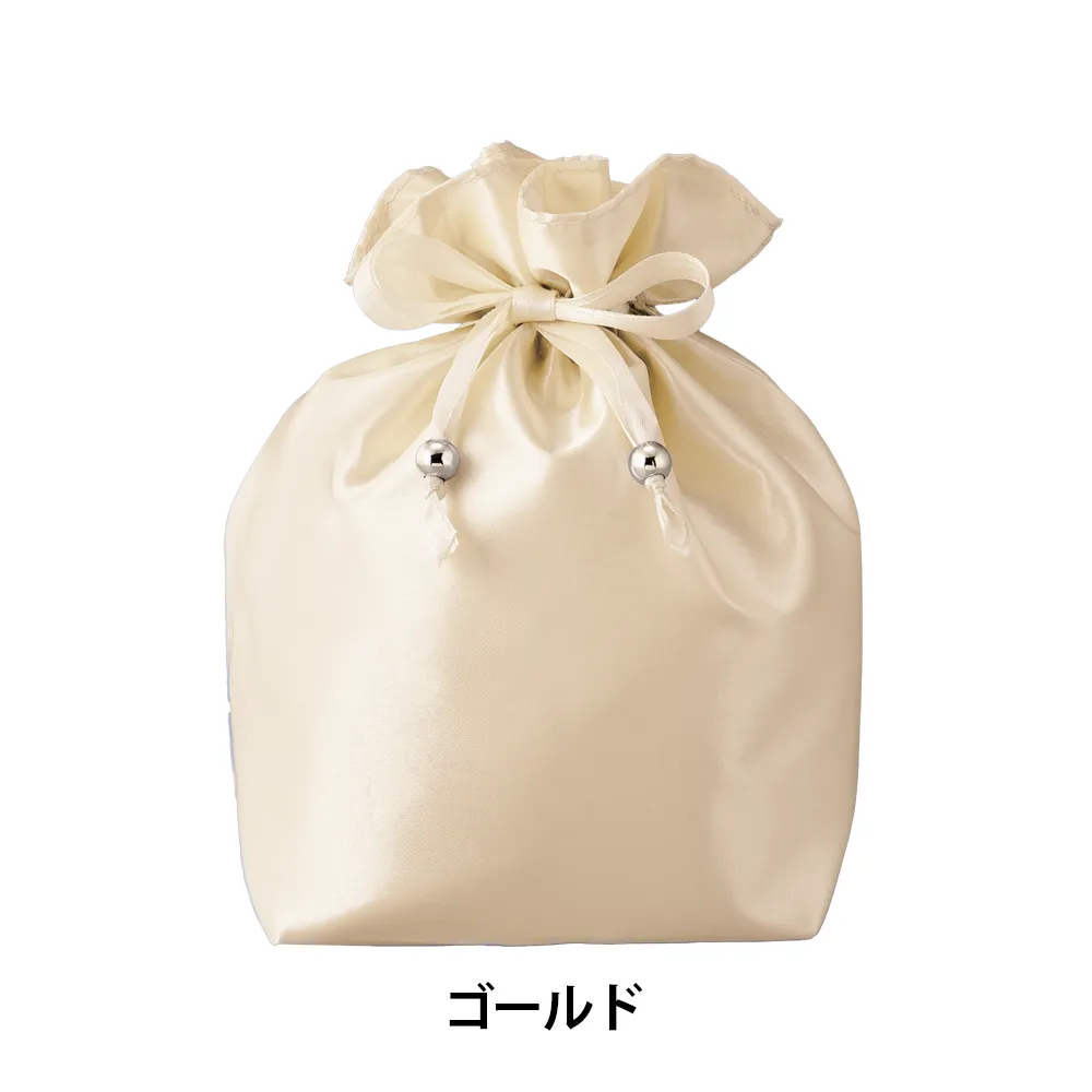 サテンキューブ巾着