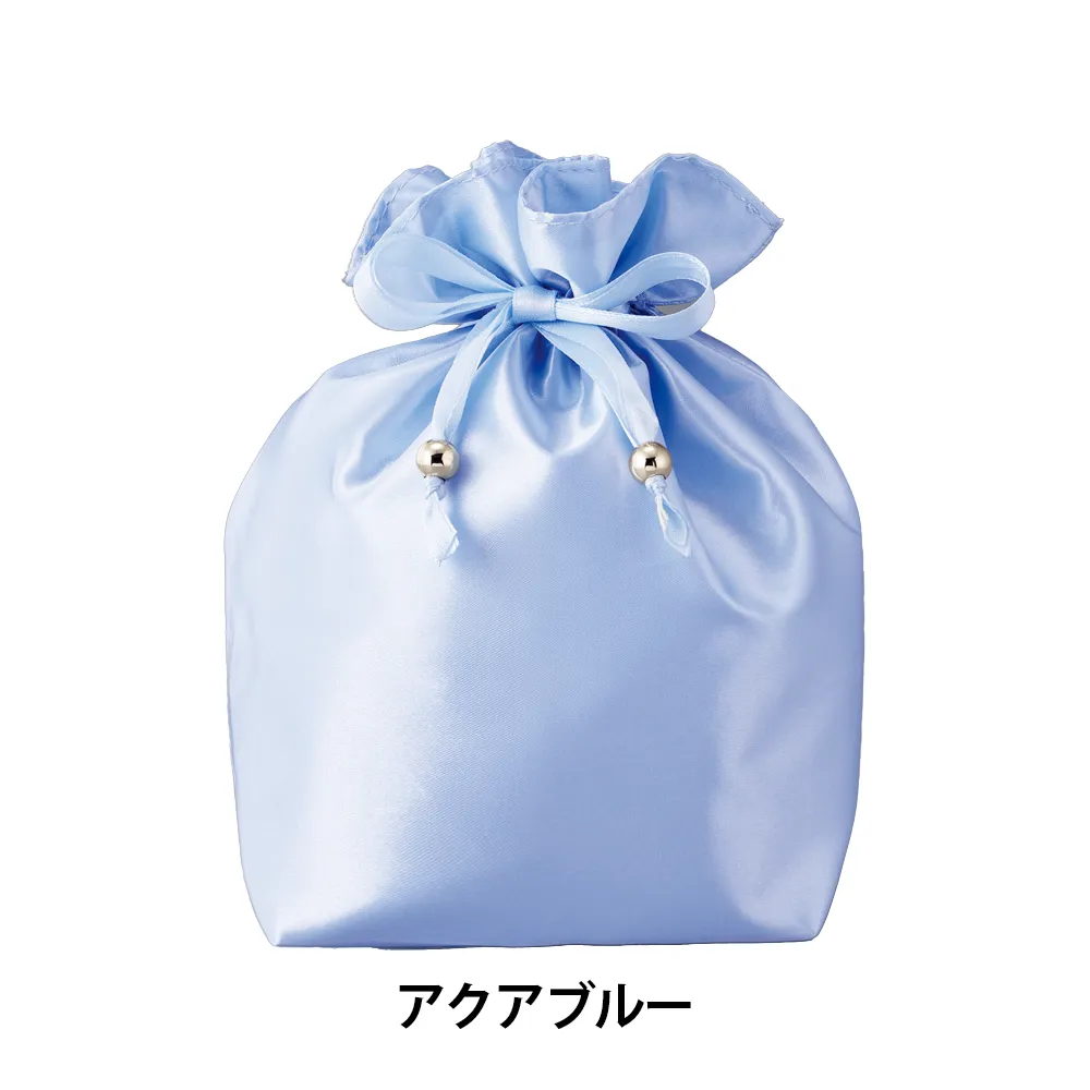 サテンキューブ巾着