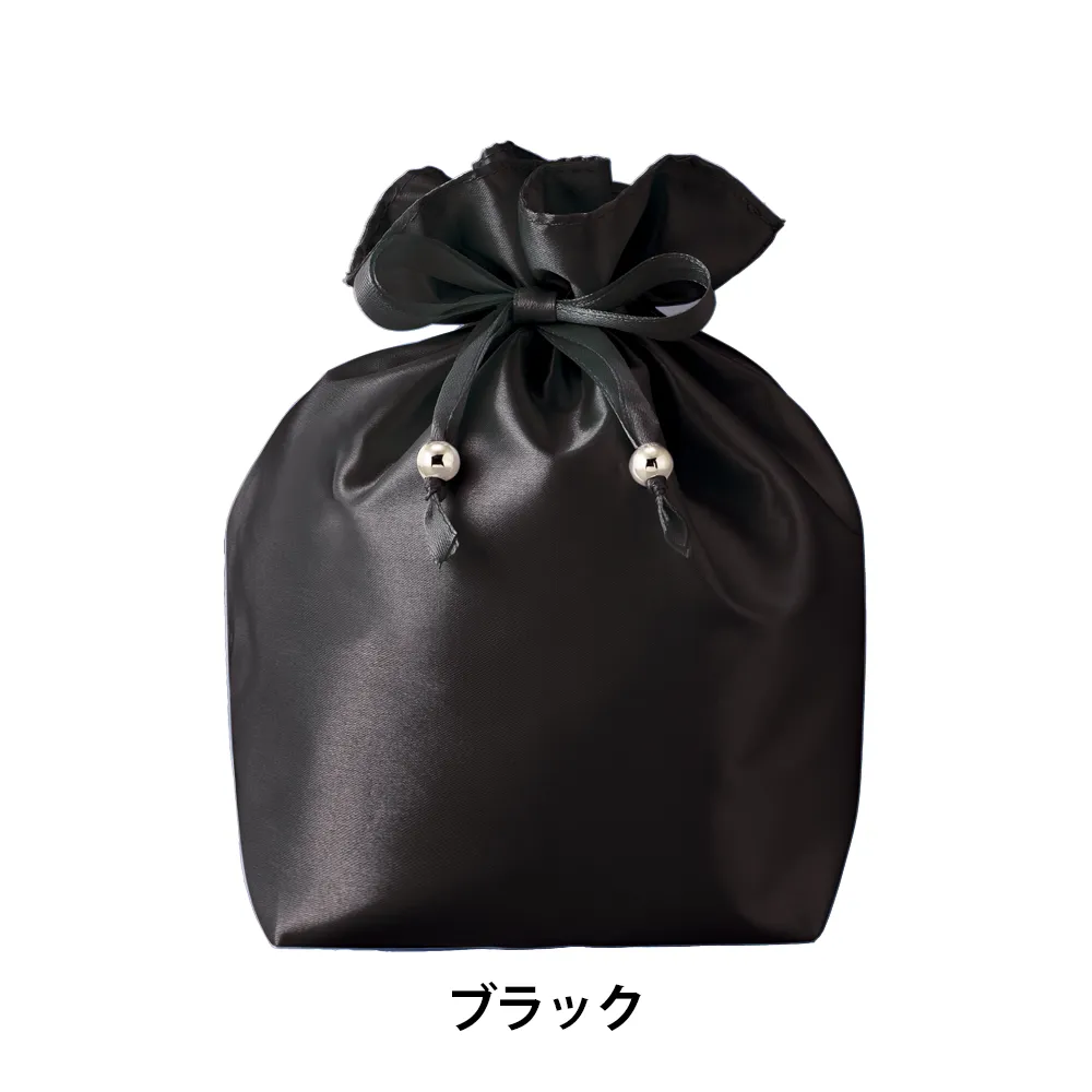 サテンキューブ巾着
