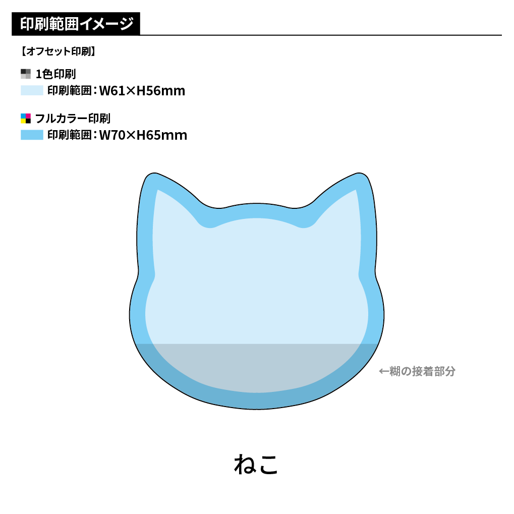 カバーなし型抜きふせんB