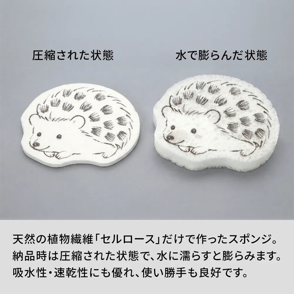 ダイカット圧縮セルローススポンジ