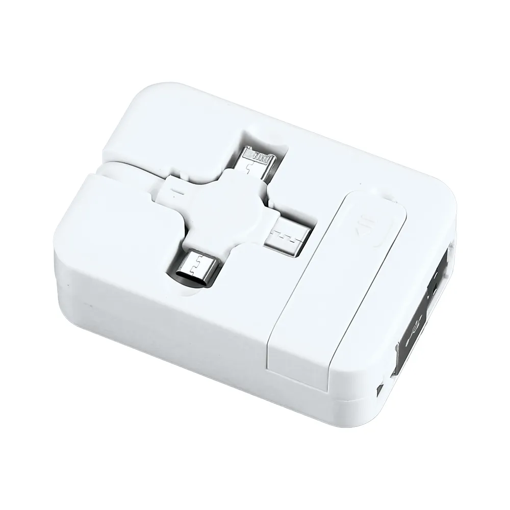 スマホスタンドになるコンパクト3in1ケーブル