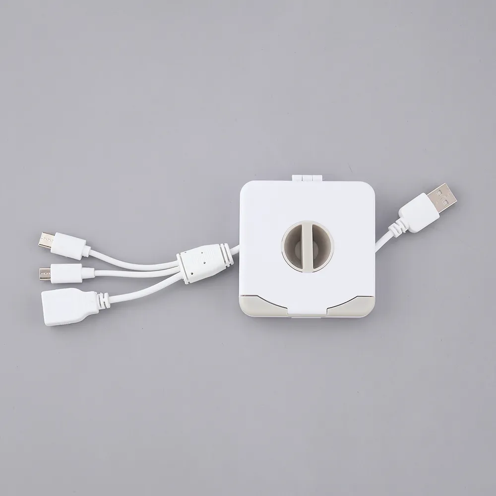 スマホスタンドになるケーブルホルダー(3in1ケーブル付き)